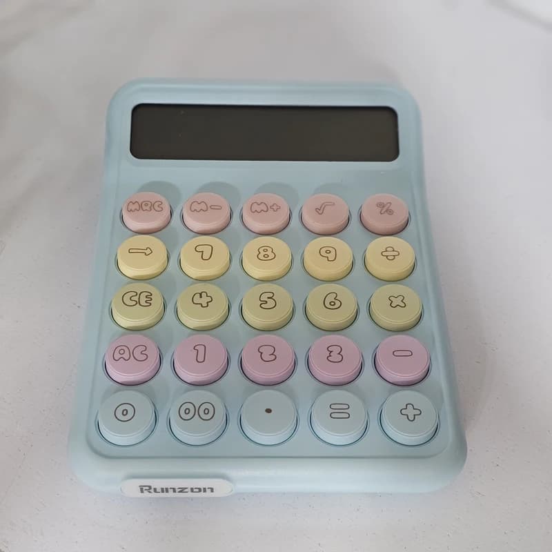 ماشین حساب مدل RZ.822 طرح رنگی فانتزی — تصویر ۴