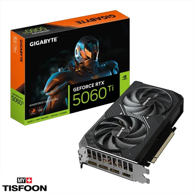 کارت گرافیک گیگابایت GeForce RTX 5060 Ti WINDFORCE MAX OC 16GB