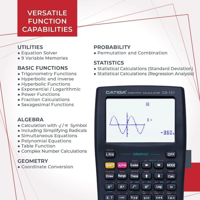ماشین حساب کاتیگا مدل CS-121 — تصویر ۳