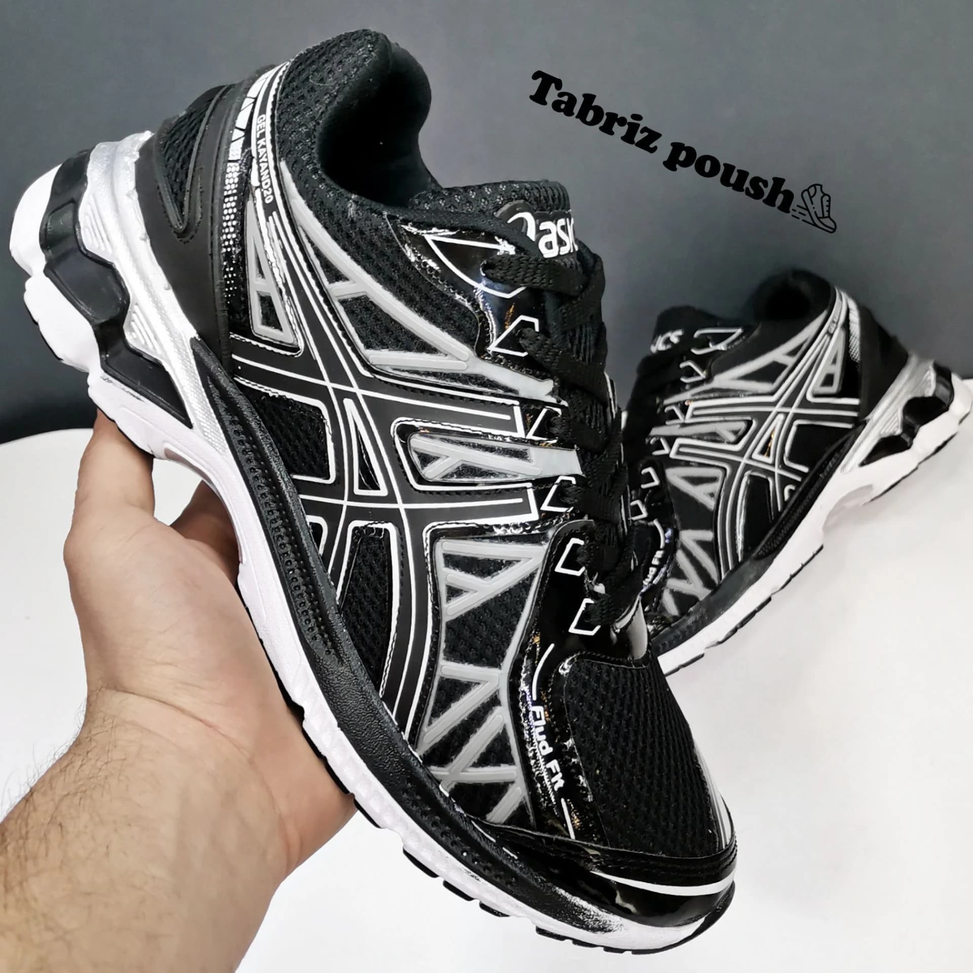 کتونی asics آسیکس ست زنانه و مردانه مشکی سفید راحتی مناسب باشگاه و پياده روی سایز 36 تا 43 تبریز پوش