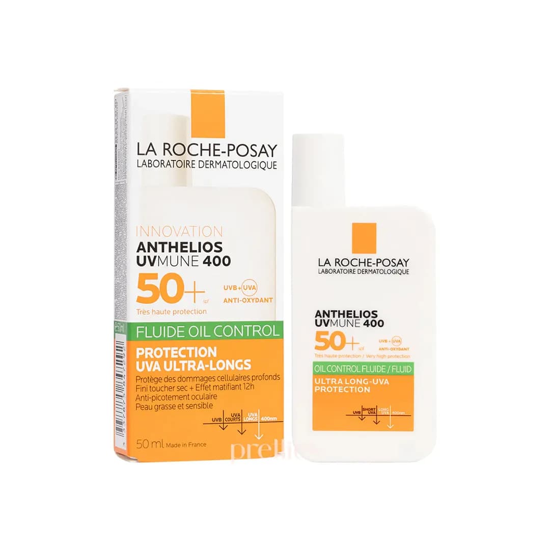 کرم ضد آفتاب لاروش پوزای ANTHELIOS UVMUNE 400 SPF50 OIL CONTROL FLUID حجم 50 میلی لیتری — تصویر ۵