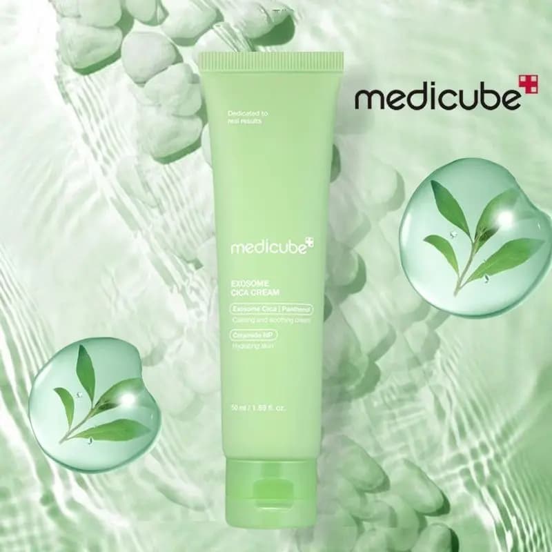 کرم اگزوزوم سیکا مدی کیوب تسکین دهنده و مرطوب کننده پوست Medicube Exosome Cica Cream — تصویر ۱۱