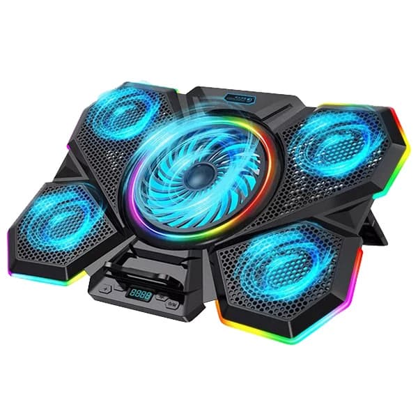 پایه خنک کننده لپ تاپ کول کلد مدل F13 RGB — تصویر ۲