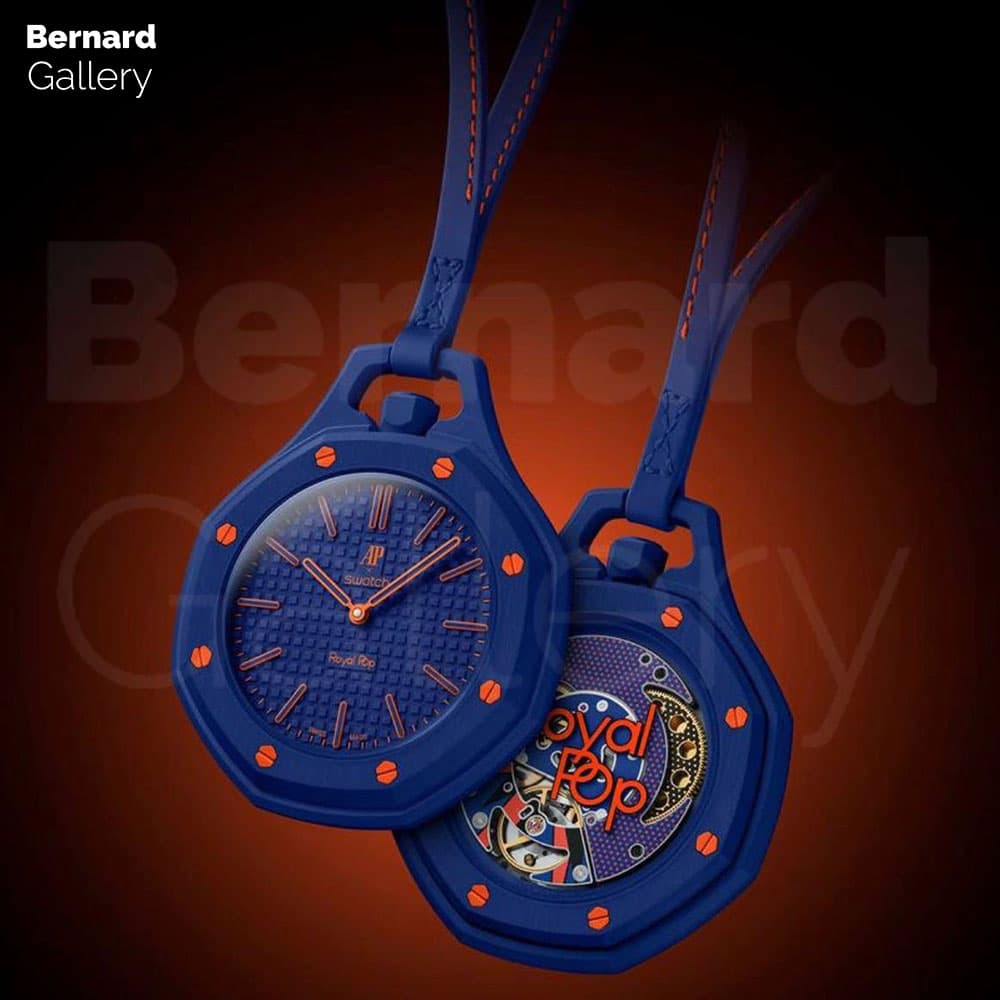 ساعت مچی اودمارپیگه سواچ رویال پاپ Audemars Piguet x Swatch | Royal Pop ORENJI HACHI به همراه بند مچی — تصویر ۱۱
