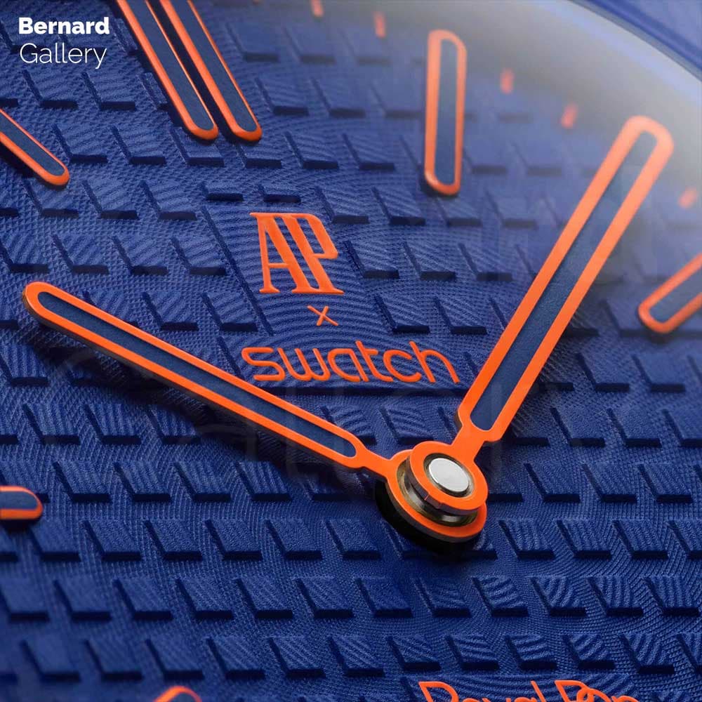 ساعت مچی اودمارپیگه سواچ رویال پاپ Audemars Piguet x Swatch | Royal Pop ORENJI HACHI به همراه بند مچی — تصویر ۵