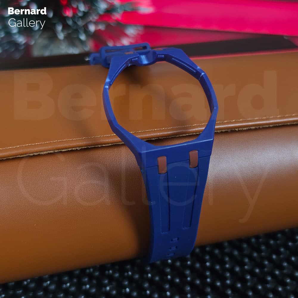 بند مچی ساعت اودمارپیگه سواچ رویال پاپ Audemars Piguet x Swatch | Royal Pop Strap رنگ سرمه ای — تصویر ۷