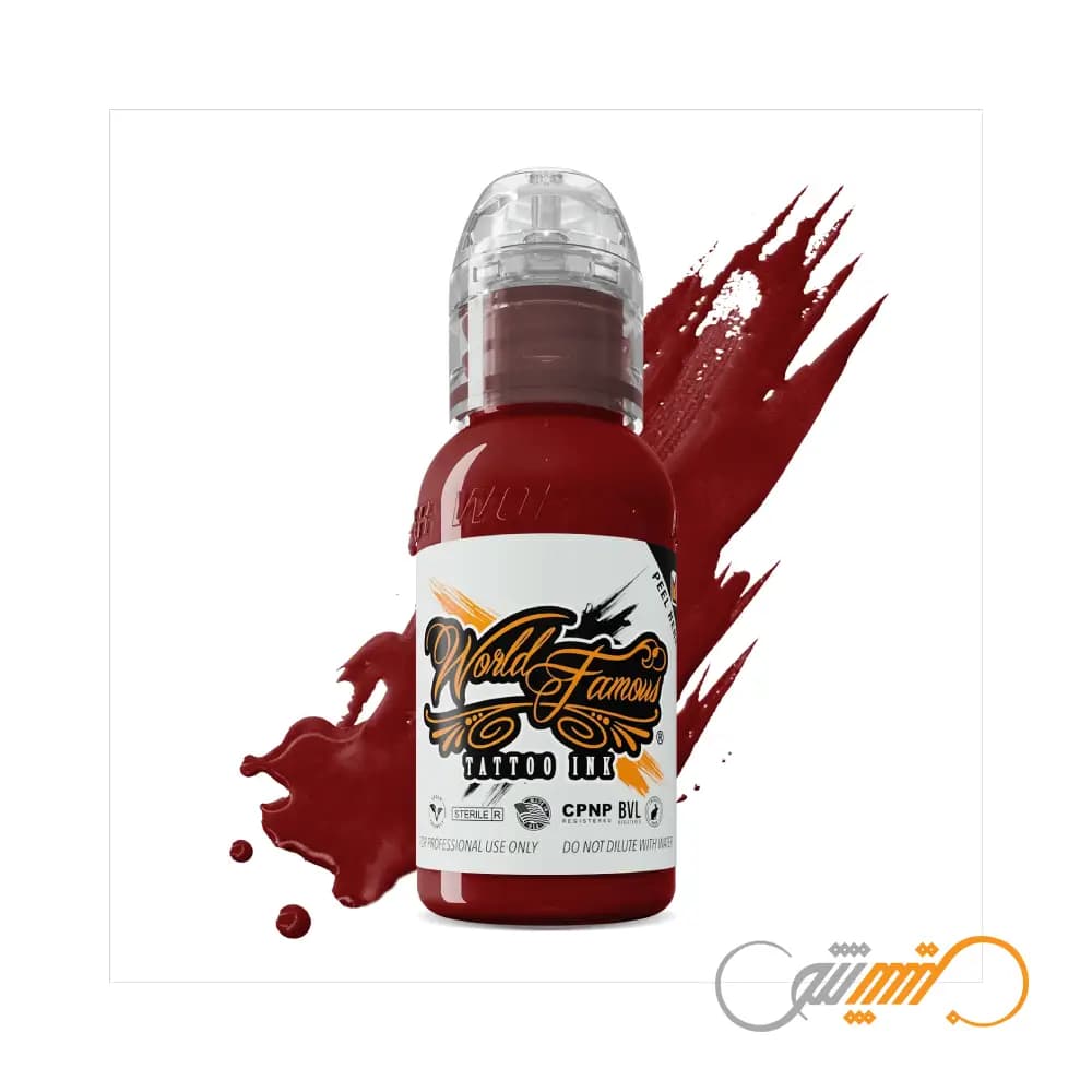 رنگ تتو ورد فیمس رگناروک رد World Famous Ragnarok Red حجم 30 میل