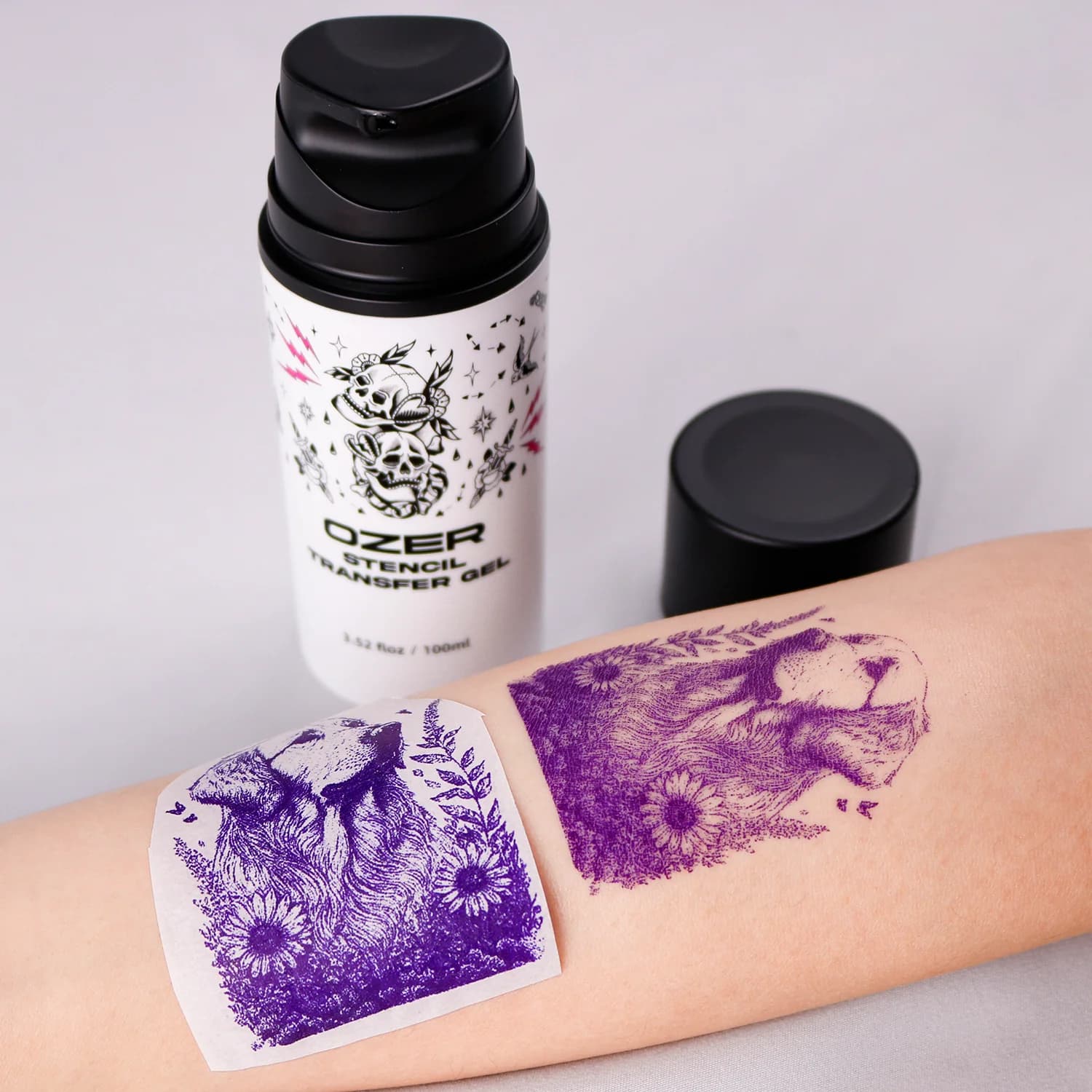 مایع استنسیل اوزر OZER Stencil Transfer Gel — تصویر ۴