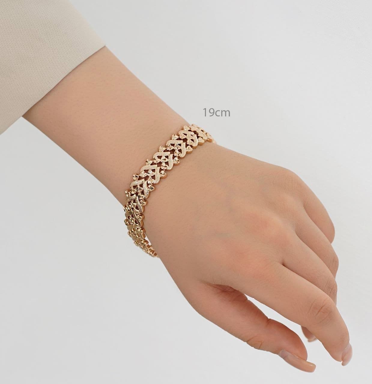 دستبند زنانه ژوپینگ طرح طلا کد RS-1531