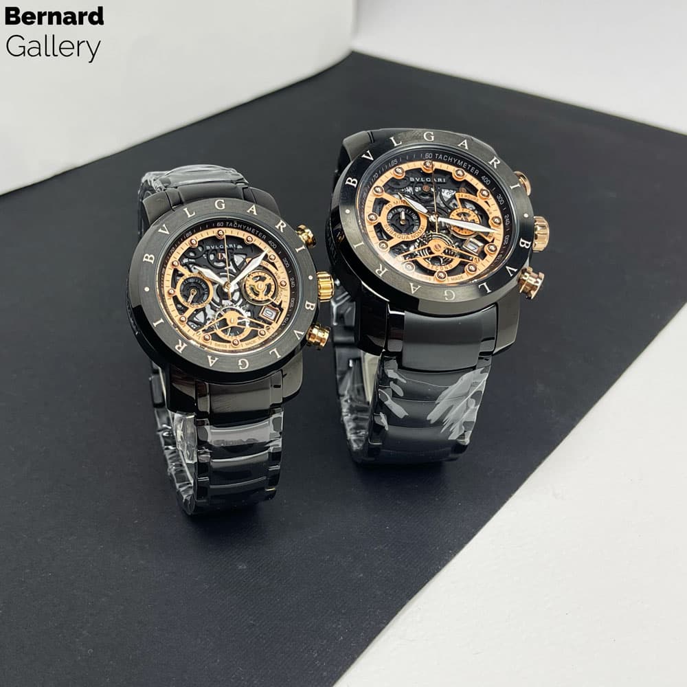 ساعت مچی مردانه و ست بولگاری Bvlgari Chornoghraph 1643E — تصویر ۳