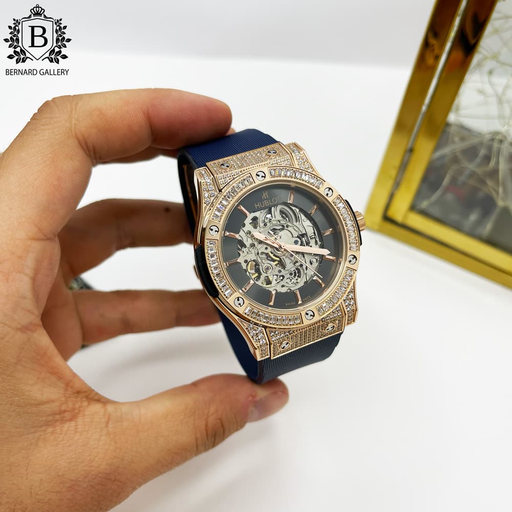 ساعت مچی مردانه هابلوت Hublot Skeleton Automatic Diamonds 5156B — تصویر ۵