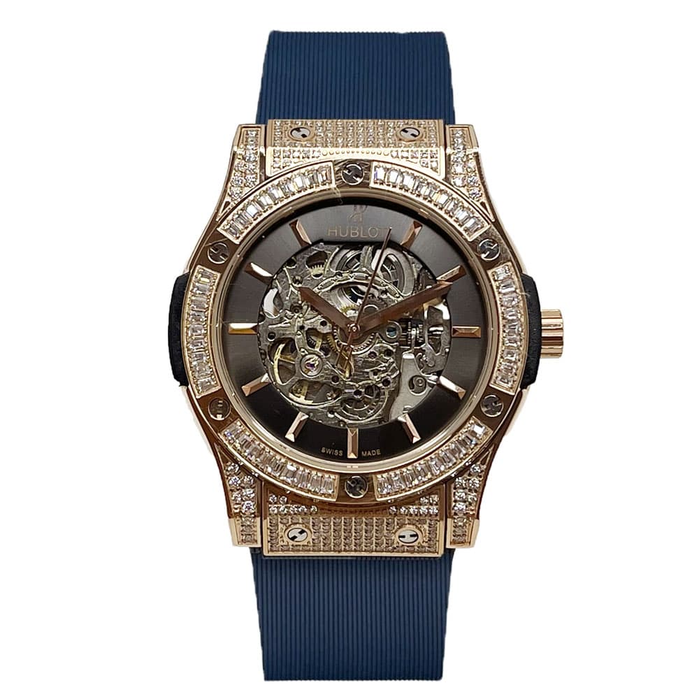 ساعت مچی مردانه هابلوت Hublot Skeleton Automatic Diamonds 5156B