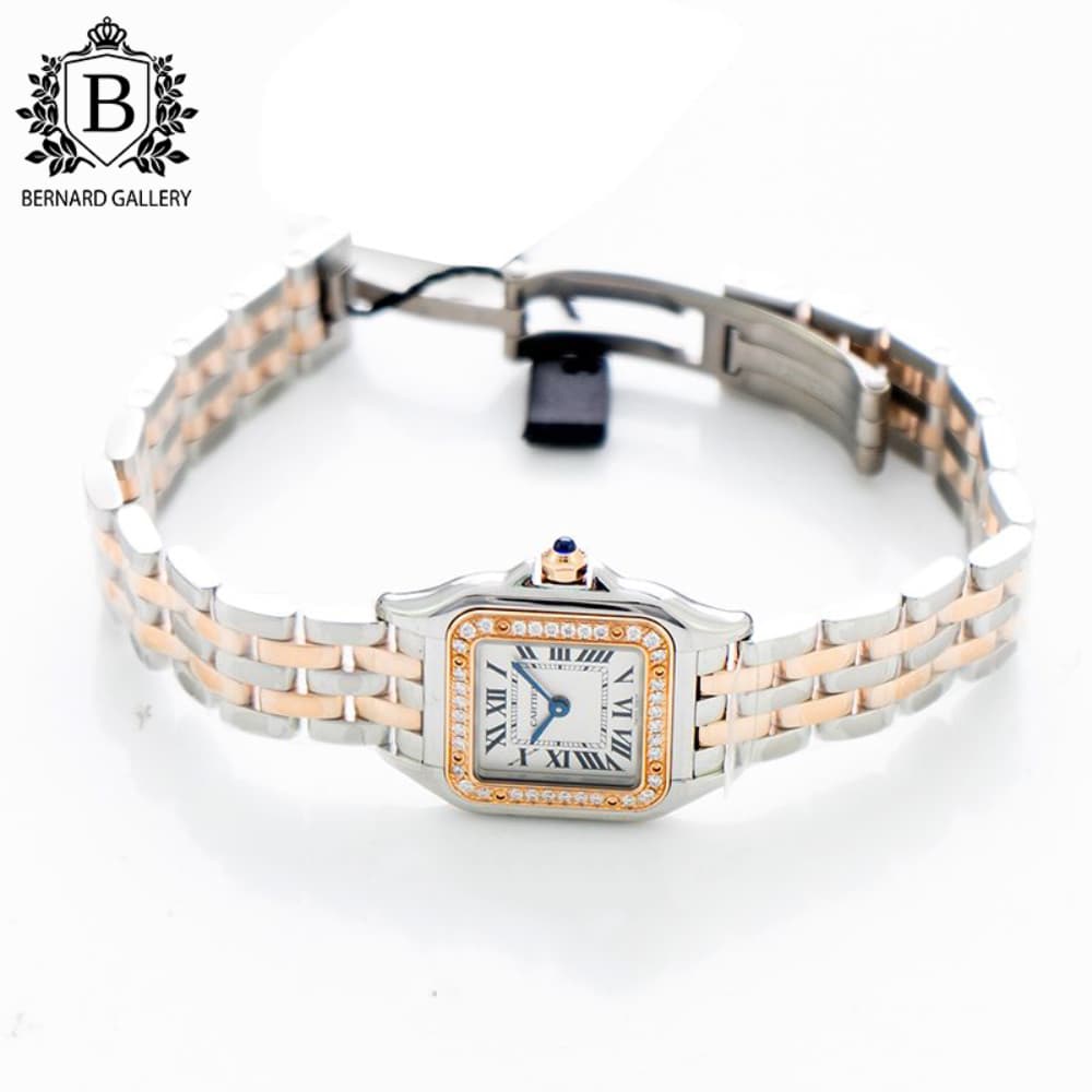 ساعت مچی زنانه کارتیر مدل Cartier Panthere Silver Diamonds De.4543C — تصویر ۸