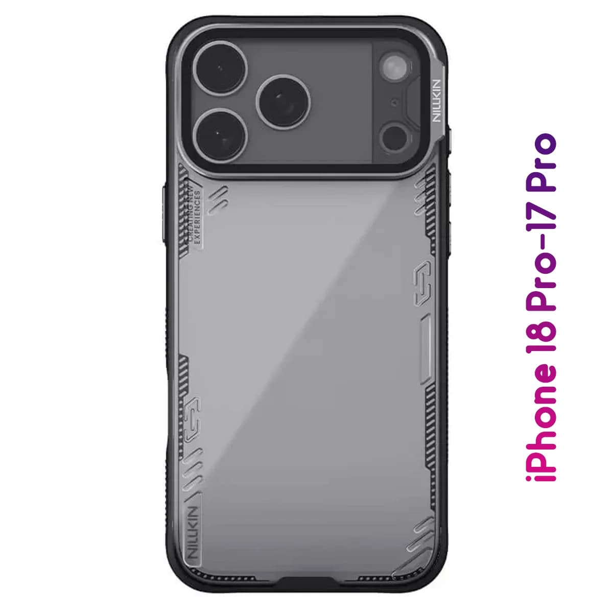 قاب کریستالی کمرا استند شیشهای iPhone 18 Pro مارک نیلکین مدل Iceblade Prop — تصویر ۵