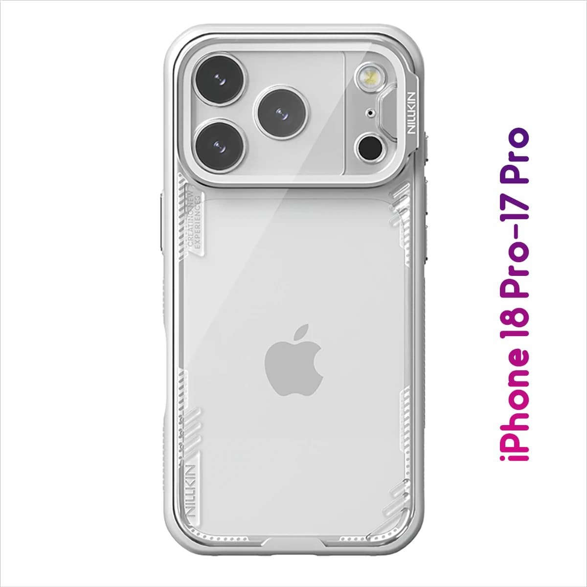 قاب کریستالی کمرا استند شیشهای iPhone 18 Pro مارک نیلکین مدل Iceblade Prop — تصویر ۲