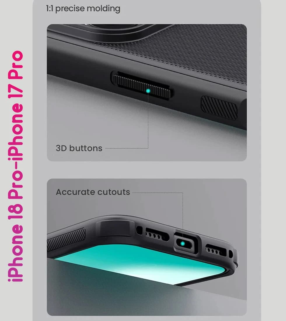 قاب ضدضربه مگنتی iPhone 18 Pro مارک نیلکین مدل Super Frosted Shield Pro Magnetic — تصویر ۶