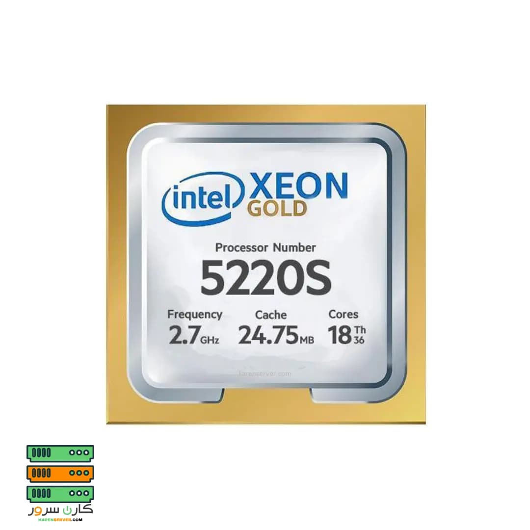 سی پی یو سرور اینتل مدل Intel Xeon Gold 5220S Processor — تصویر ۴