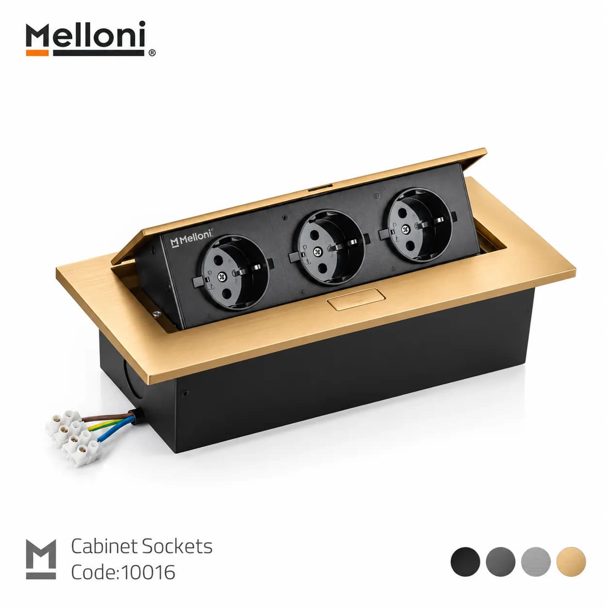 پریز توکار کابینتی ملونی (Melloni) کد 10016 — تصویر ۱۰