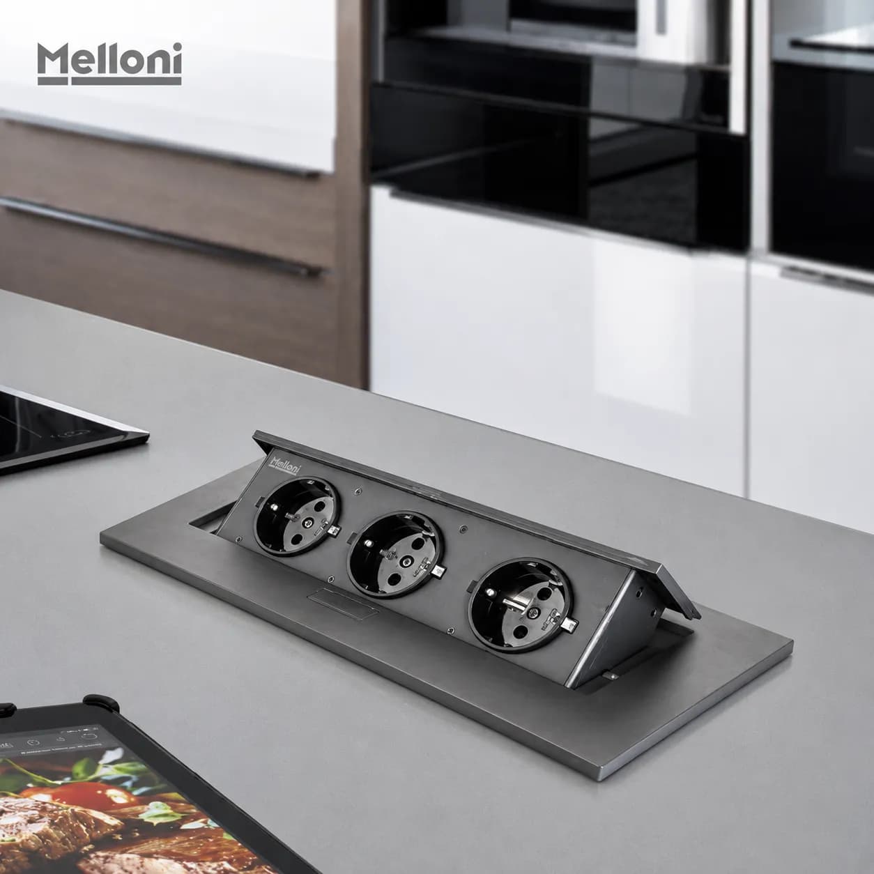 پریز توکار کابینتی ملونی (Melloni) کد 10016 — تصویر ۴