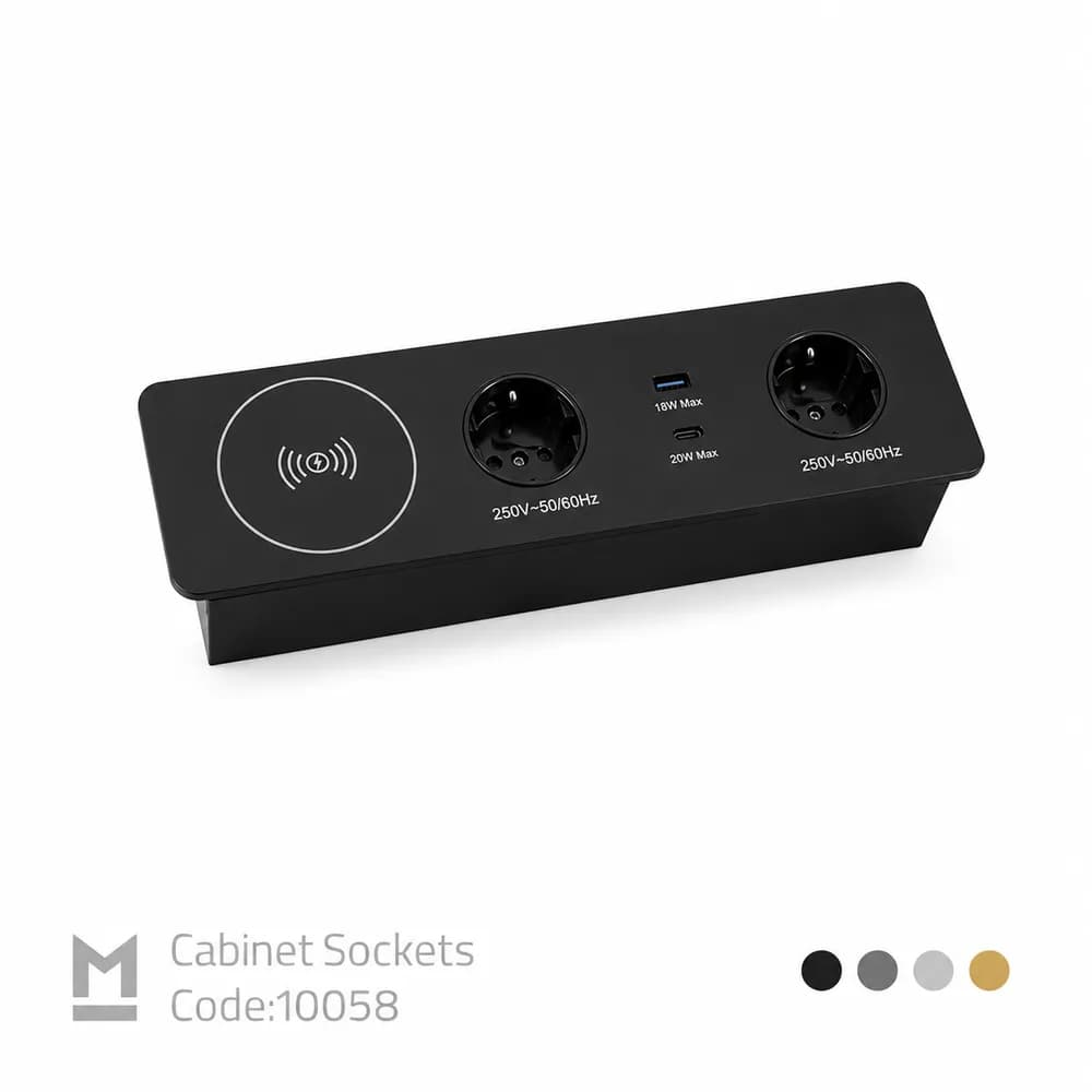 پریز توکار کابینتی ملونی (Melloni) کد 10058 — تصویر ۹