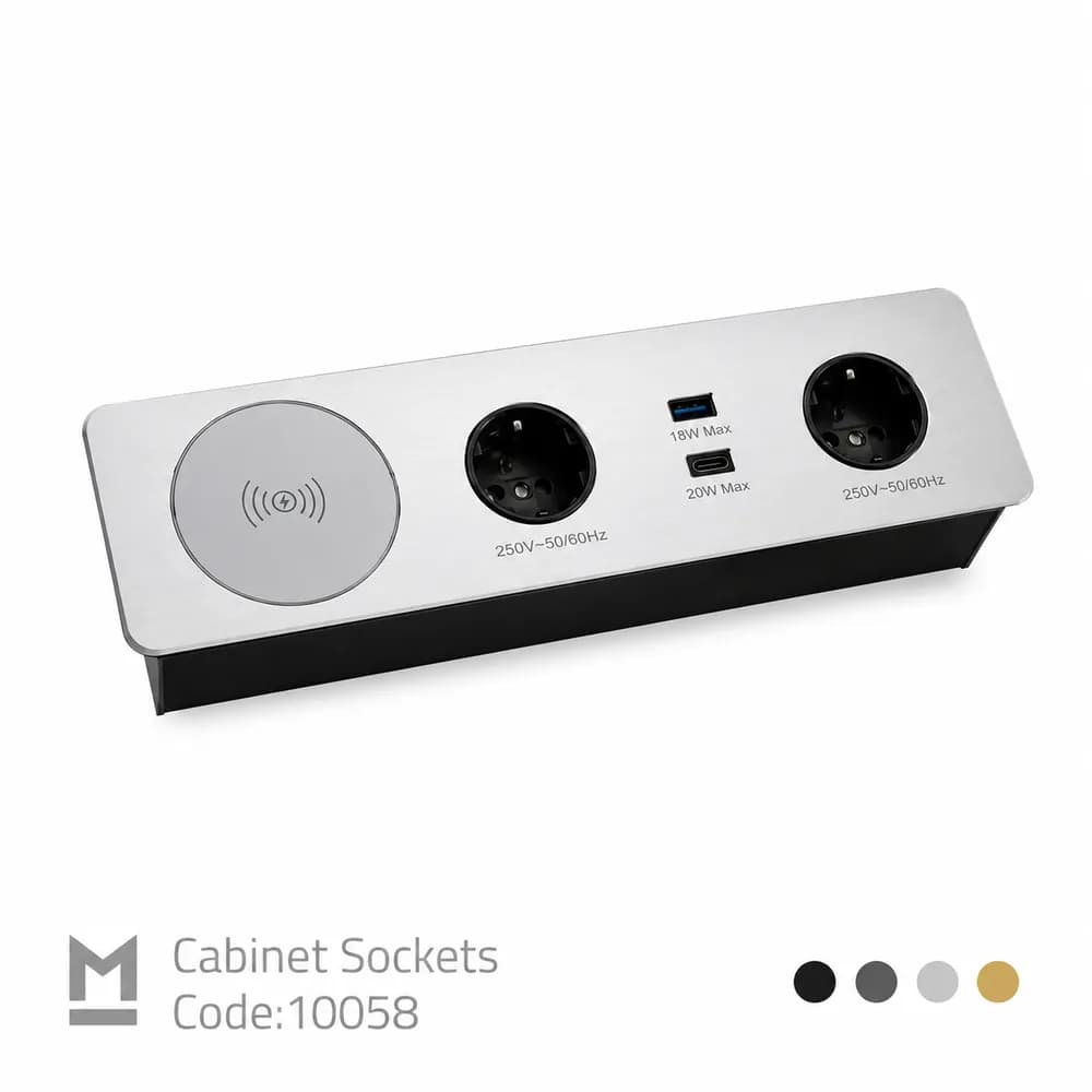 پریز توکار کابینتی ملونی (Melloni) کد 10058 — تصویر ۴