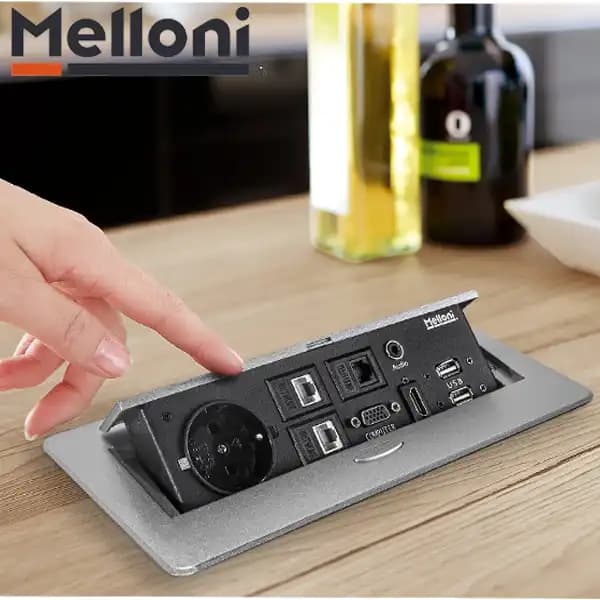 پریز توکار ملونی (Melloni) کد 10092 — تصویر ۴