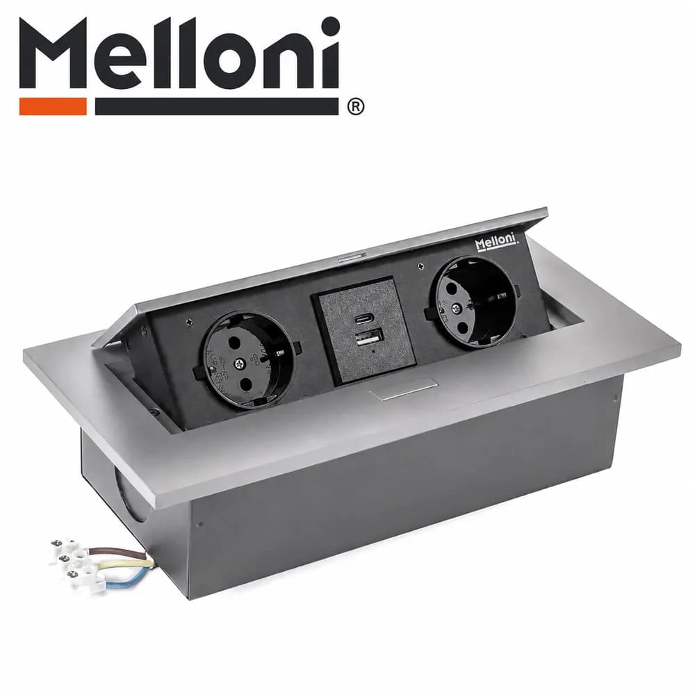 پریز توکار کابینتی ملونی (Melloni) کد 10017 — تصویر ۱۱
