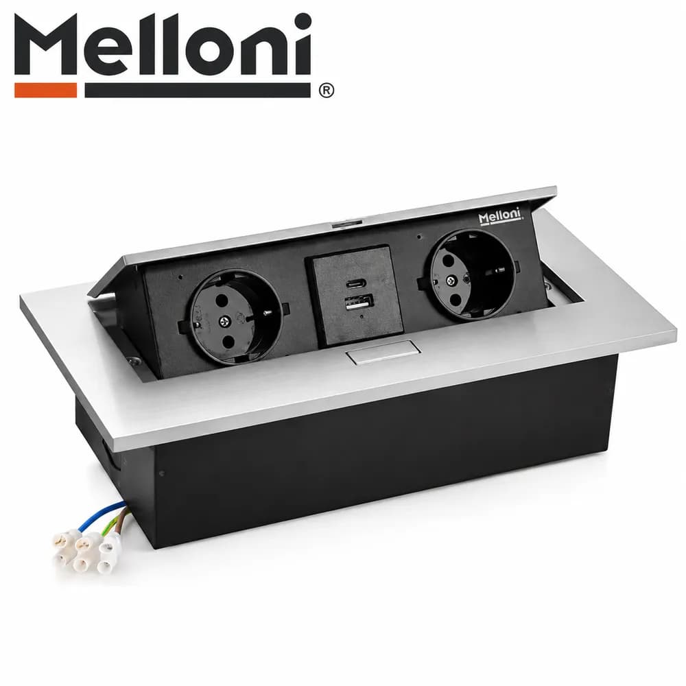 پریز توکار کابینتی ملونی (Melloni) کد 10017 — تصویر ۴