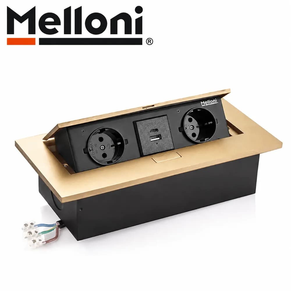 پریز توکار کابینتی ملونی (Melloni) کد 10017 — تصویر ۲