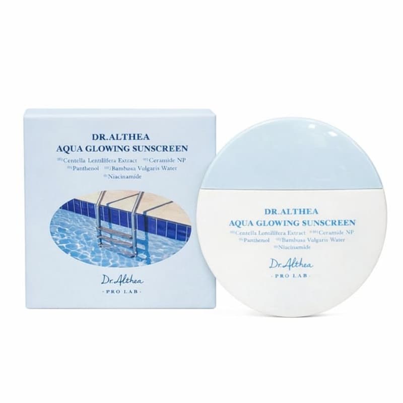 ضد آفتاب آبرسان و درخشان کننده دکتر آلتیا ++++Dr. Althea Aqua Glowing Sunscreen SPF50+ PA