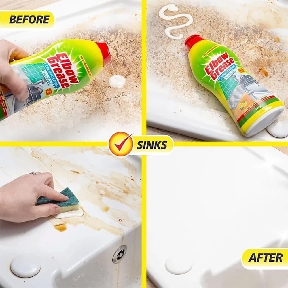 کرم پاک کننده چندمنظوره البو گریس Elbow Grease مدل Cream Cleaner با رایحه لیمو وزن 540 گرم — تصویر ۱۰