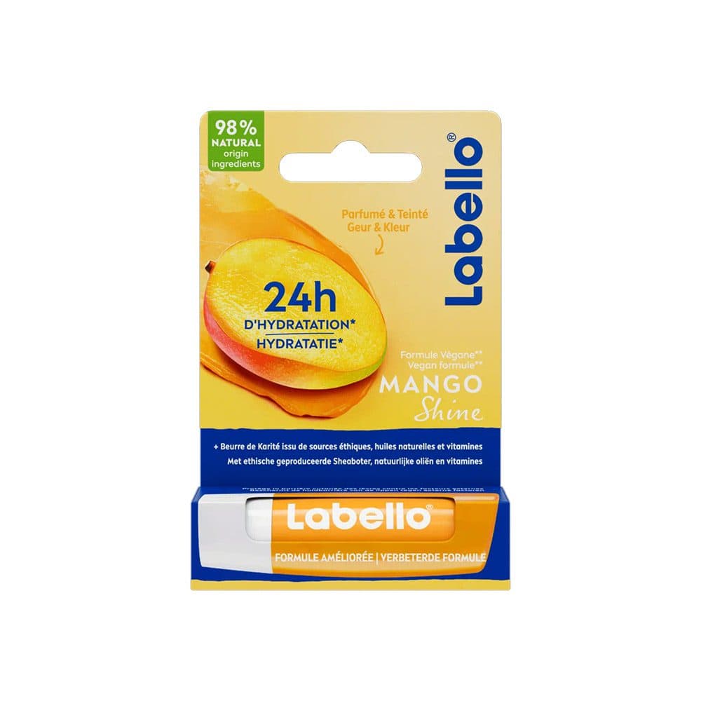 بالم لب لابلو Labello سری Shine حاوی عصاره انبه حجم 4.8 گرم — تصویر ۵