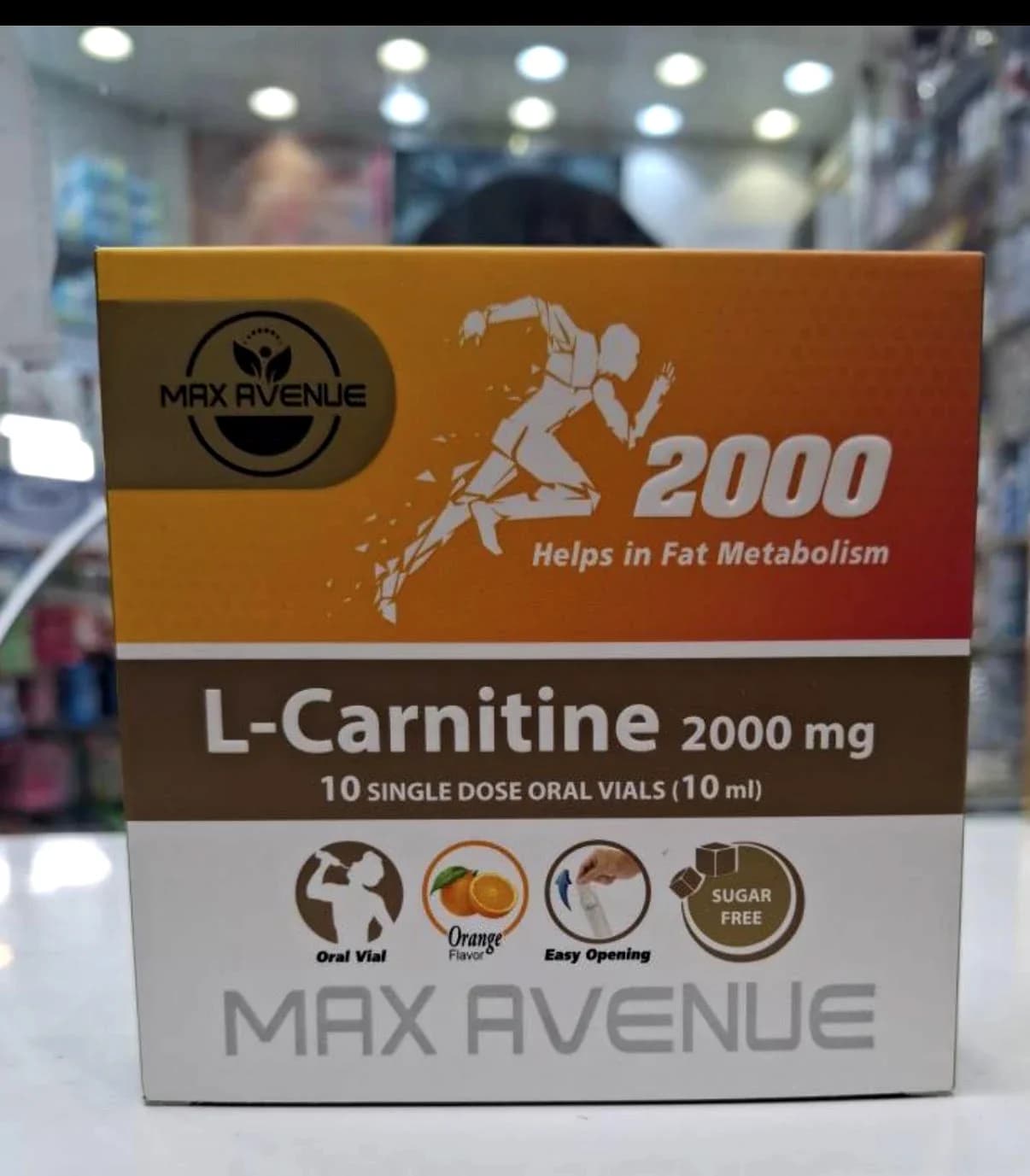محلول خوراکی ال کارنیتین 2000 میلی گرم 10 عددی