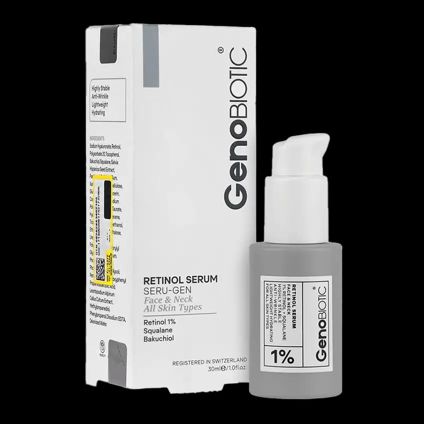 سرم رتینول ژنو بایوتیک مناسب صورت و گردن حجم 30mL — تصویر ۴