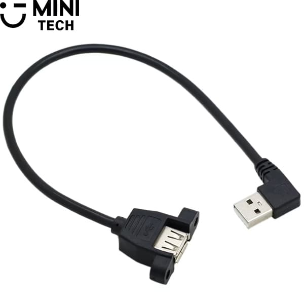 کابل USB2.0 روپنلی نری سرکج 0.3 متر مینی تک — تصویر ۹