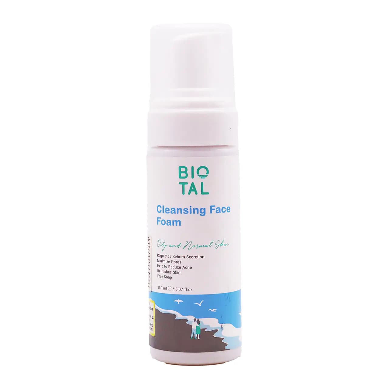 فوم شستشوی صورت بیوتال مناسب پوست چرب و نرمال حجم 150mL — تصویر ۳
