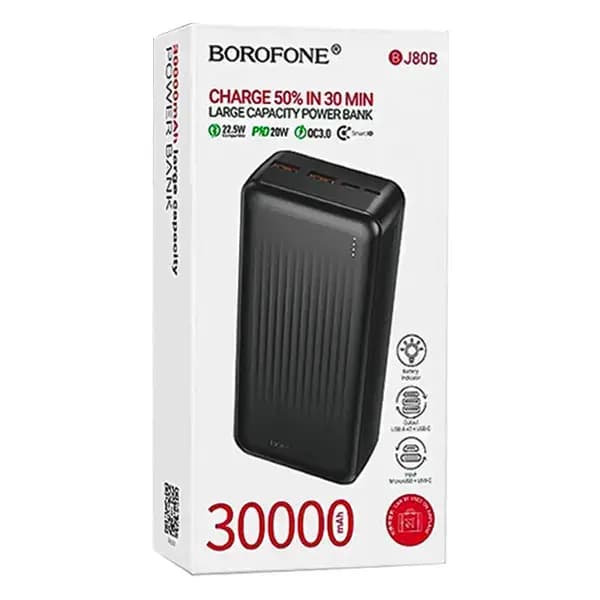 پاوربانک بروفون مدل BJ80B ظرافیت 30000 میلی آمپرساعت — تصویر ۹