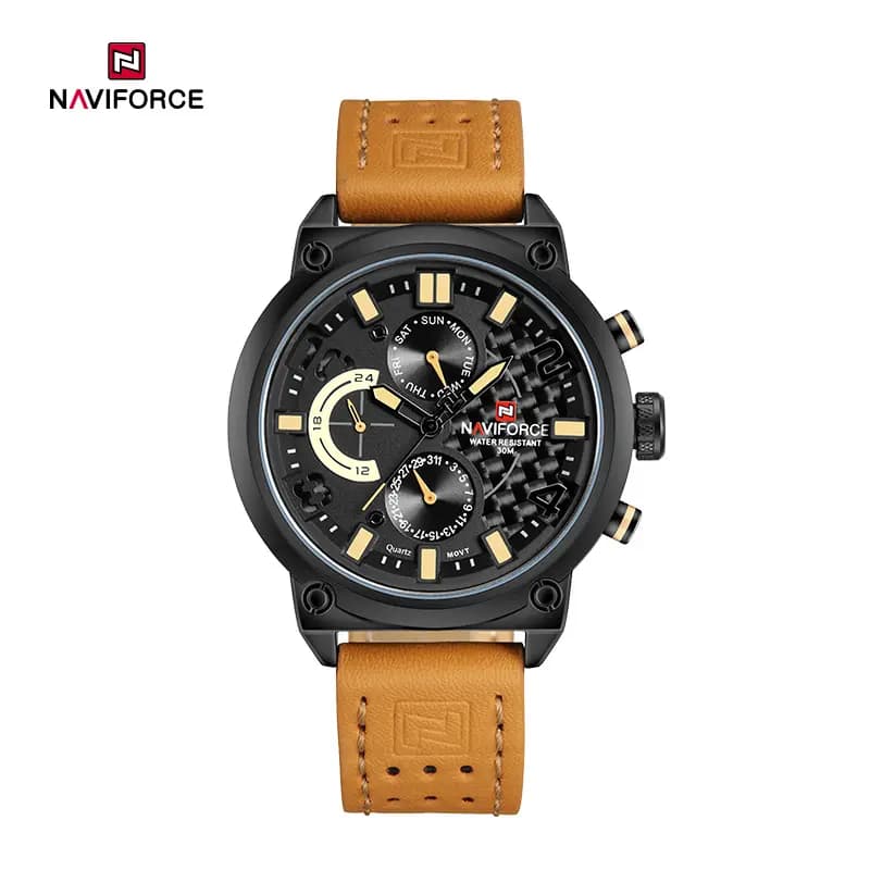 ساعت مچی مردانه نیوی فورس مدل NAVIFORCE NF9068L B/R/B — تصویر ۸