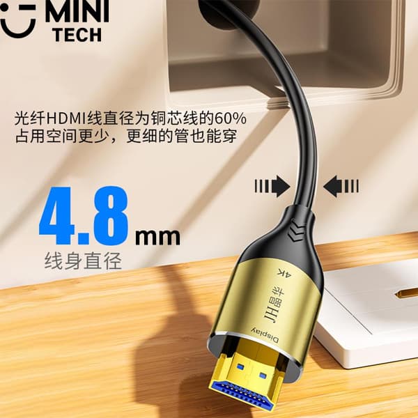 کابل HDMI V2.0 فیبر نوری 30 متری JH — تصویر ۹