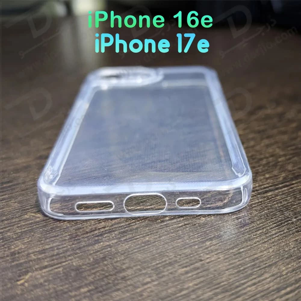 قاب ژله‌ای شفاف فول کاور iPhone 17e — تصویر ۳