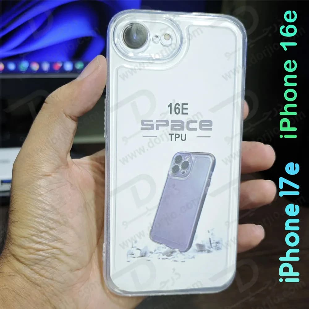 قاب ژله‌ای شفاف فول کاور iPhone 17e — تصویر ۶