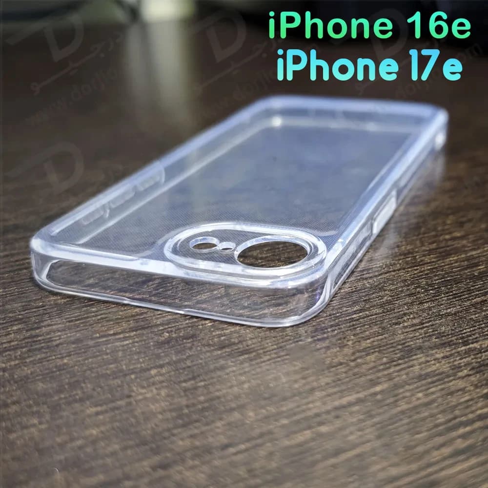 قاب ژله‌ای شفاف فول کاور iPhone 17e — تصویر ۸