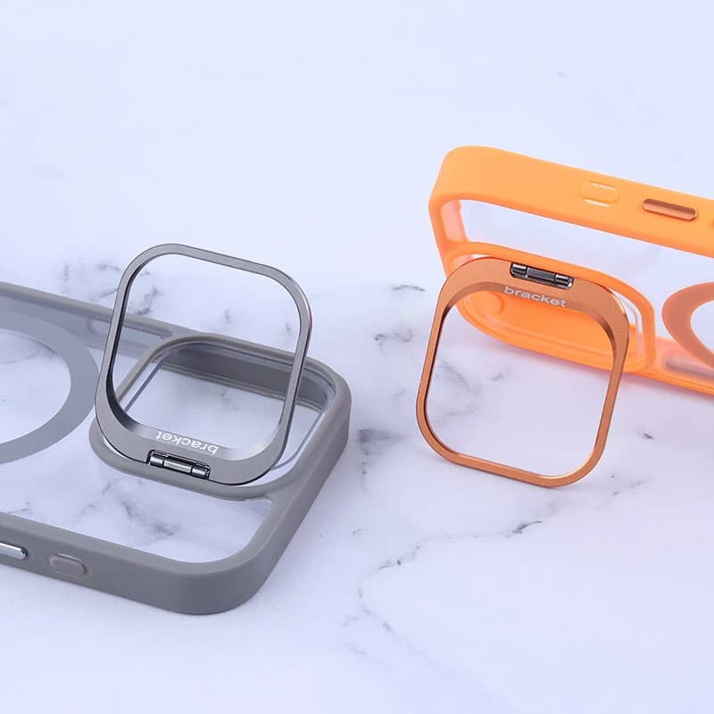 قاب PC مگ سیف Bracket آیفون iPhone 17 استندشو با محافظ لنز رینگی — تصویر ۷