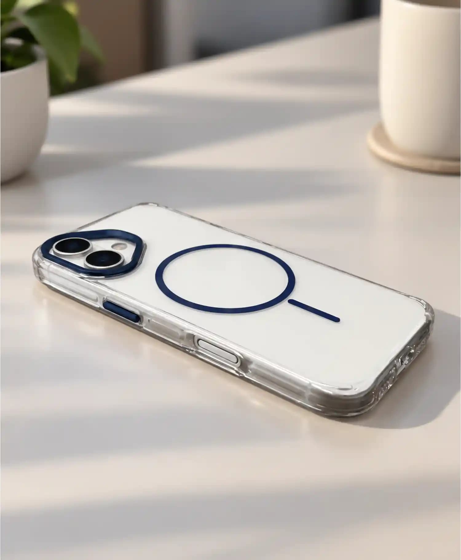 قاب شفاف مگ سیف دار لنز متال گوشی موبایل Iphone 17 — تصویر ۸