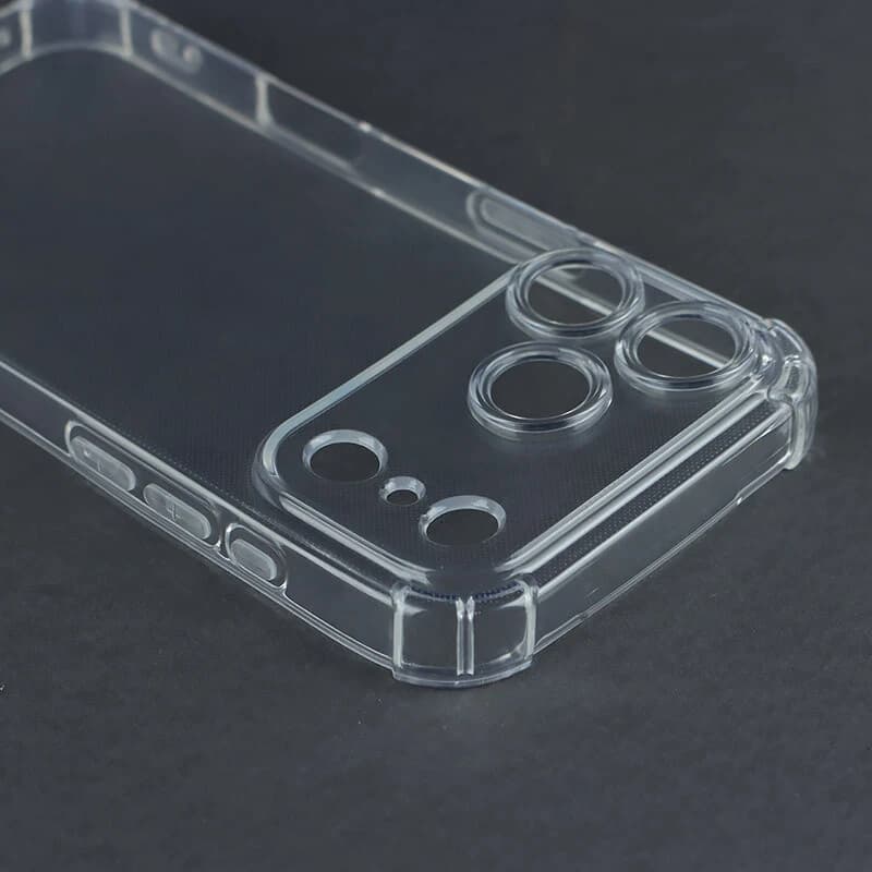 قاب ژله ای ضربه گیر بی رنگ آیفون iPhone 17 Pro محافظ لنزدار — تصویر ۵