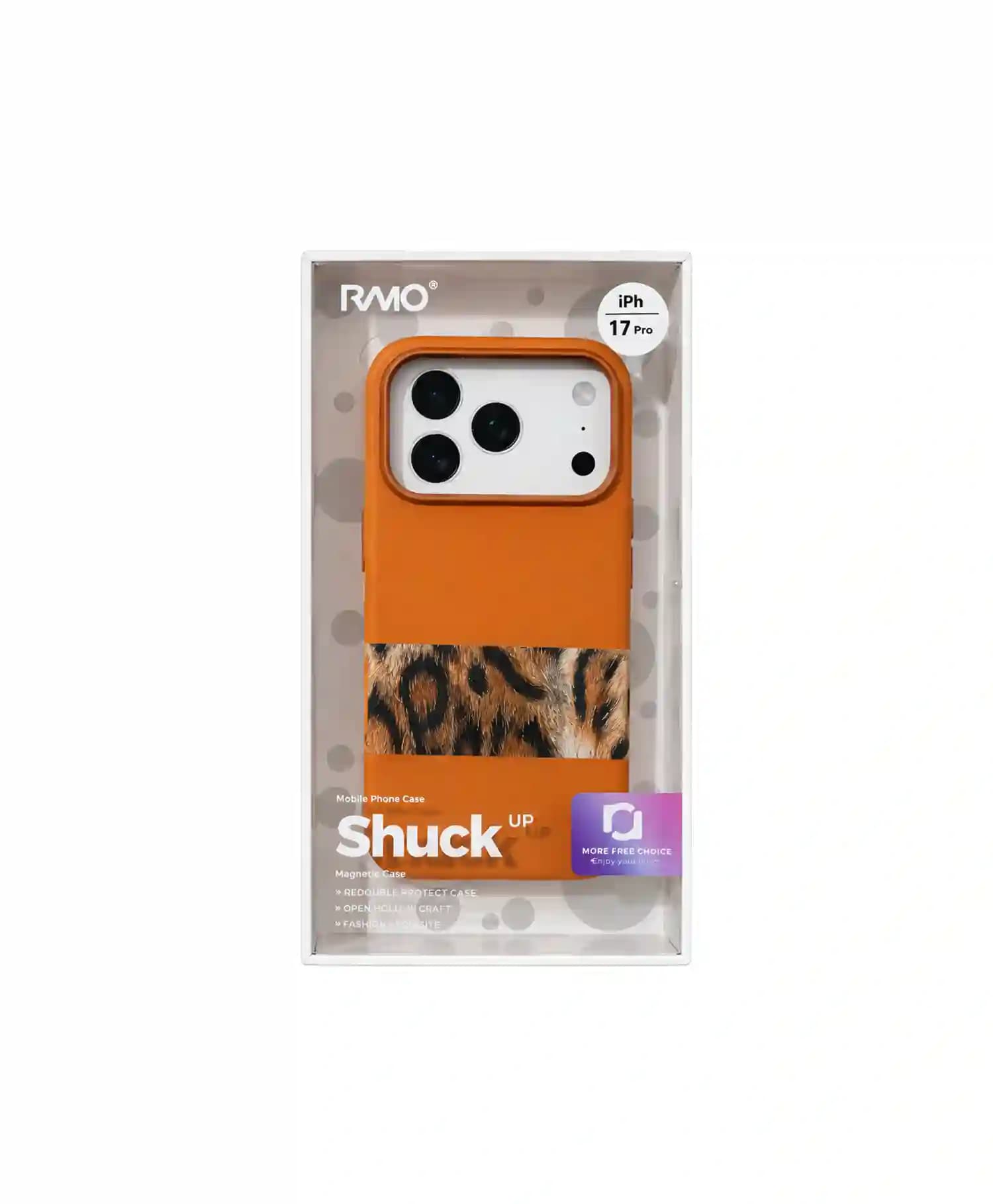 قاب چرمی طرح پلنگی مدل Shuckup گوشی موبایل Iphone 17 Pro — تصویر ۵