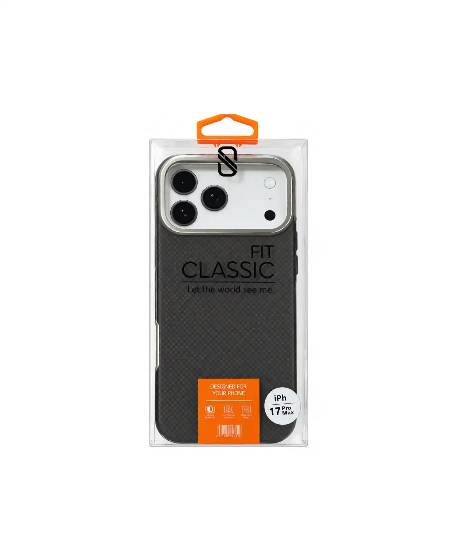 قاب سیلیکونی طرح کربنی مدل Fit Classic گوشی Iphone 17 Pro Max — تصویر ۵