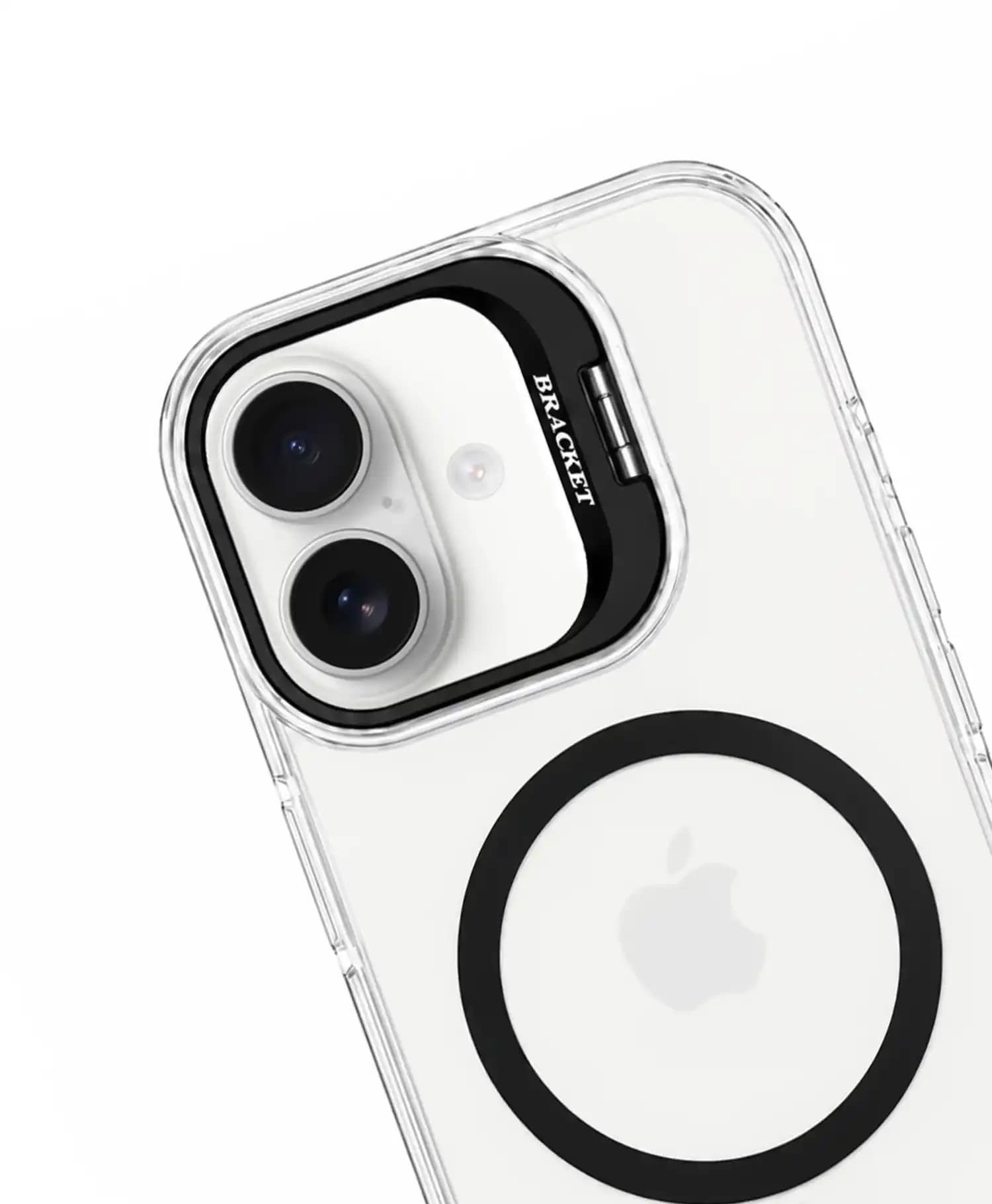 قاب شفاف مگ سیف دار استند دار مدل Bracket گوشی موبایل Iphone 17 — تصویر ۶