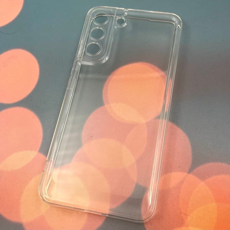 قاب گوشی Galaxy S22 سامسونگ شفاف ژله ای اورجینال ایربگ دار طرح ساده محافظ لنز دار — تصویر ۲