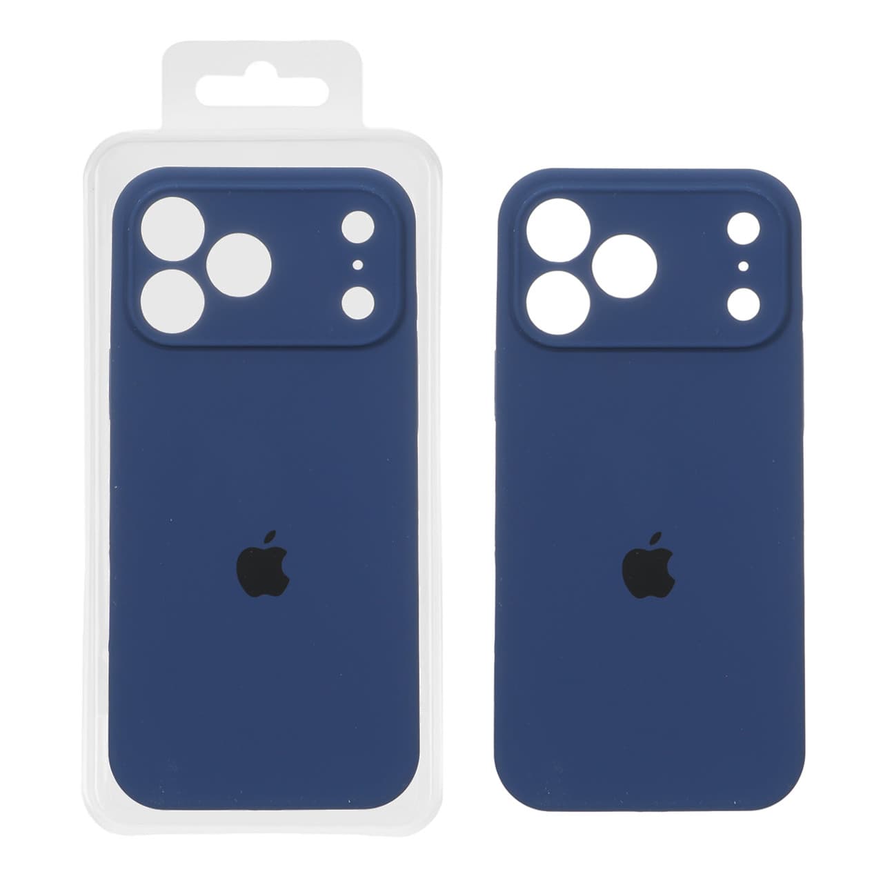 قاب سیلیکونی پاک کنی محافظ لنزدار اورجینال Apple iPhone 17 Pro Max – سرمه ای (پک اصلی) — تصویر ۵